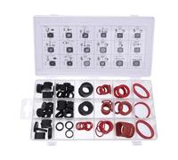 WRITWAA Kit de 141 Joints D’Étanchéité en Caoutchouc Résistants à la Chaleur Rondelles O-Ring Silicone Haute Température Assortiment Complet pour Réparation Plomberie et Robinetterie