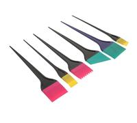 WRITWAA Kit De 6 Brosses Pour Coloration Et Gommage Des Cheveux Brosse Pour Coloration Éclaircissante Applicateur De Coloration Balayage Mèches Outils De Couleur Aléatoire