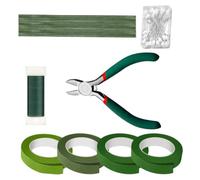 WRITWAA Kit de Fournitures pour Bouquets de Fleurs avec Ruban de Fleurs, Fil de Fer Métallique et Outils Essentiels pour Créations Florales et Bricolage DIY