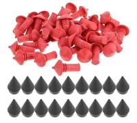 WRITWAA Kit de Réparation de Pneus Tubeless Moto Mèches Champignon en Caoutchouc Insert de Réparation pour Pneus Radiaux Électriques et Motos Paquet de Mèches Caoutchouc Petite Taille