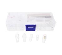 WRITWAA Kit de Réparation Lunettes 25 Paires de Plaquettes Nasales en Silicone Souple Antidérapantes, Coussinets pour Nez à Visser Chambre à Air, Accessoires Inclus pour Entretien Vision