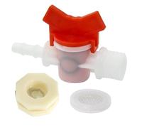 WRITWAA Kit de Robinet en Plastique pour Abreuvoir Lapin Ajutage et Filtre Adapté à L'Alimentation en Eau des Rongeurs et Volaille