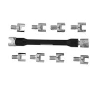 WRITWAA Kit D'outils de Réparation de Moto Tout-terrain, Clé Dynamométrique à Rayons Réglable en Acier Haute Résistance, Outil Multifonction pour Roues de Moto, Léger et Portable,