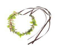 WRITWAA Leaf Crown Headband Unisexe avec Détails Cœur pour Cosplay et Fée Couronne Fantaisie pour Mariage et Séances Photo