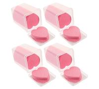 WRITWAA Lingettes Dissolvantes Forme de Cœur pour Ongles Gel et Acrylique Nettoyantes Douces Coton Non Pelucheux Faciles à Transporter Ranger