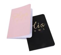 WRITWAA Livre de Vœux de Mariage 20 Pages Couverture Rigide Élégant Vintage | Papier, Format Poche Pratique, Style Moderne et Rustique, pour Cérémonie et Fiançailles