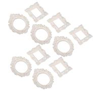 WRITWAA Lot de 10 Cadres Photo Vintage, Petits Cadres en Résine de Style Baroque Antique pour Bijoux, Manucure, Présentation de Bijoux, Téléphone Portable, Décoration Murale Ou de Table.