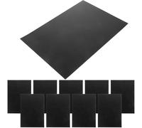 WRITWAA Lot de 10 Feuilles de Plastique Rigide A4 05 MM Anti-Feu Noir Mat pour Loisirs Créatifs Cadres Photo et Présentation de Projets