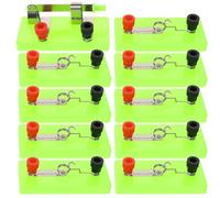 WRITWAA Lot de 10 Mini Douilles à Vis pour Ampoules Support de Lampe de Physique en Plastique Léger Socle Pédagogique pour Expériences Électriques Collège et Primaire Matériel Éducatif