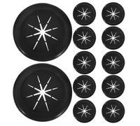 WRITWAA Lot de 10 Passe-Câbles Noirs en Caoutchouc Double Face 35X40 MM Cache-Trous Anti-Poussière Étanche pour Bureau Meubles et Armoires Protection Flexible des Câbles Industriels