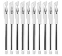 WRITWAA Lot de 10 Stylos Marqueurs Portables Noirs Étanches pour Positionnement Sourcils et Tatouages Pointe Fine Précise Usage Cosmétique et Médical
