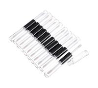 WRITWAA Lot De 10 Tubes De Rouge à Lèvres Vides Transparents 4 Ml Double Extrémité En Petg Contenant Cosmétique Pour Maquillage Diy Avec Bouchon Caoutchouc Pour Usage Quotidien