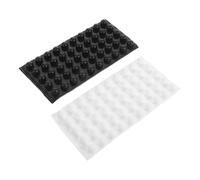 WRITWAA Lot de 100 Autocollants en Silicone Points en Relief pour Malvoyants, Application Facile et Retrait Simple, Adaptés aux Télécommandes et Portes Métalliques, Scolaires et Lieux
