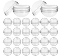 WRITWAA Lot de 100 Balles Rondes Multifonctionnelles en Plastique Transparent à Remplir, pour Machines à Pinces pour Enfants.