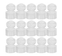 WRITWAA Lot de 100 Bouchons à Clapet en PP Blanc 28 MM Étanches et Résistants aux Températures pour Flacons de Lotion Shampoing et Gel - Accessoires de Rechange Pratiques et