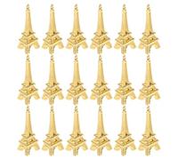 WRITWAA Lot de 100 Breloques Tour Eiffel en Alliage Doré, Pendentifs Miniatures pour Bijoux, Accessoires Charms pour Bracelets, Ornements Suspendus Vintage, Décorations