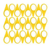 WRITWAA Lot de 100 Indicateurs D'écrou de Pneu en Plastique Jaune, Installation Rapide et Facile, pour Contrôle Quotidien du Desserrage des Écrous de Moyeu de Roue