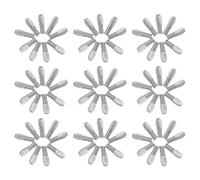WRITWAA Lot de 100 -oreilles spiralés en acier inoxydable, cuillère compacte en métal pour l'élimination du cérumen, hygiène personnelle et usage en voyage.