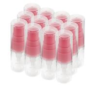 WRITWAA Lot de 12 flacons de lotion rechargeables avec pompe, transparents, mini contenants pour soins de la peau, pour crèmes, produits de toilette, distributeur de maquillage portable et étanche