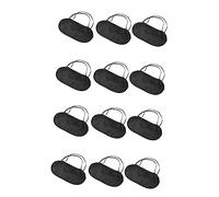 WRITWAA Lot De 12 Masques De Sommeil Extensibles Pour Camping-Car Élastiques Cache-Yeux Pour Camping Bandeau Pour Les Yeux Éponge Noire