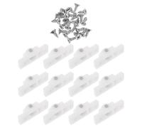 WRITWAA Lot de 12 Roulettes Blanches pour Réfrigérateur Vertical et Congélateur, Roulettes Coulissantes en Plastique, Rouleaux de Porte Vitre, Accessoires de Remplacement pour Appareils