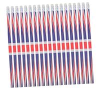 WRITWAA Lot de 120 Set de Set de Crayons en Bois avec Motif Drapeau, Utilisation Multifonctionnelle, Expérience D'écriture Fluide, pour Récompenses en t Événements