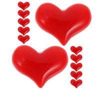 WRITWAA Lot de 15 Broches de Cœur Rouge Petite Taille N°4, Épingle Légère en Métal pour Saint-valentin, Accessoires Mode Féminins pour Vêtements et Paquet à Dos, Décoration Festive