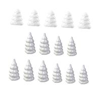 WRITWAA Lot de 15 Décorations DIY Sapin de Noël en Mousse Tour et Sapins Plats 83X45X4 CM 6X73X25 CM Peinture et Coloriage Décoration de Bureau et Maison Festive