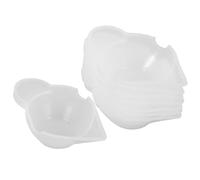 WRITWAA Lot de 15 Gobelets de Mélange en Silicone Blanc pour Résine Époxy, Réutilisables, Haute Température, pour Projets d'Artisanat Résine en Extérieur