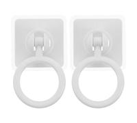 WRITWAA Lot de 2 anneaux de porte adaptatifs pour placard - Lève-abattant de toilette autocollant pour seniors - Poignée d'aide à l'ouverture de tiroir sans perçage pour salle de