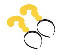 WRITWAA Lot De 2 Bandeaux En Forme De Point D'Interrogation Pour Filles Et Enfants Accessoires Amusants Bandeau Pour Cheveux Bandeau Fou Décoration De Ruban Pour Cheveux Chapeau