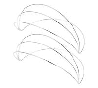 WRITWAA Lot De 2 Bases De Couronne En Fer Blanc Électrolytique, Cadre De Coiffure Diy Quatre Couches, Accessoire Cheveux Femme Pour Mariage Et Fête