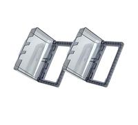 WRITWAA Lot de 2 Cache-Prises Étanches pour Salle de Bain Boîtier de Protection Mural 118 Type 3 Postes Protection Éclaboussures Installation en Saillie Usage Domestique