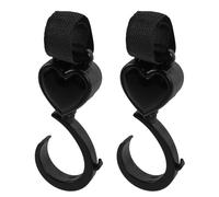 WRITWAA Lot de 2 Crochets pour Poussette Forme Cœur Pivotants à 360° en Plastique Robuste, Accessoires Universels pour Suspendre Paquet de Courses, Compatibles Poussettes et Buggies,