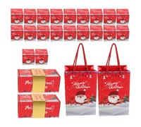 WRITWAA Lot de 2 de Noël à - pliable à - Étui rouge à pour anniversaire - Étui à pour argent comptant pour, anniversaire de mariage et remise de diplôme