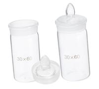 WRITWAA Lot De 2 Flacons De Pesée De Type Haut Cylindres De Mesure Équipement De Laboratoire Expérimental Petit Support De Pesée Bouteille De Pesée Simple Pot De Pesée Boîte De