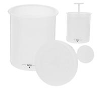 WRITWAA Lot De 2 Gobelets Mousseurs à Bulles Pour Nettoyant Visage, Taille Compacte, Appareil à Mousse Portable, Usage Domestique Et Voyage, Couleur Blanche