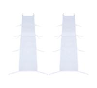 WRITWAA Lot de 2 gouttières Pliables - Gouttière étanche pour auvent, idéale pour Les événements en extérieur - Connecteur de Drainage Robuste de 2 m pour abri, Camping, Festivals et fêtes