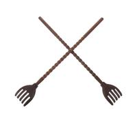 WRITWAA Lot de 2 gratte-dos en bois à long manche - Gratte-dos de 46,5 cm pour soulager les démangeaisons difficiles d'accès et procurer un grattage apaisant en profondeur, pour femmes, hommes