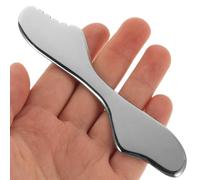 WRITWAA Lot de 2 Gua Sha en Acier Inoxydable Grand Format Forme Lèvres et Aile Longue Outil de Massage Facial et Corporel pour Raffermir la Peau Modelage du Menton et Contour du