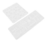 WRITWAA Lot de 2 Moules en Silicone Transparents pour Fabriquer Médiators de Guitare, Porte-clés et Pendentifs DIY, Moules à Médiators Simples et Polyvalents pour Bricolage Créatif