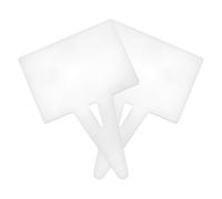 WRITWAA Lot de 2 Panneaux D’affichage Prix Supermarché en Acrylique Blanc, Résistants à L’eau L’usure, Surface Effaçable Réutilisable, Accessoires pour Étagères et Présentation