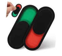 WRITWAA Lot de 2 Panneaux Indicateurs d'Occupation en Pmma 7X3 CM pour Portes de Toilettes ou Domicile Panneau Coulissant Facile à Poser