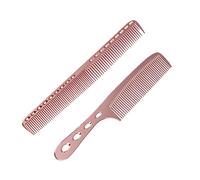 WRITWAA Lot De 2 Peignes En Acier Inoxydable Pour Homme Peignes De Coiffure Démêlants Grands De Massage À Fourche Roses