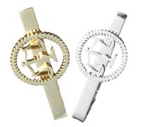 WRITWAA Lot de 2 Pinces à Cravate en Acier Inoxydable, 5,6 Cm, Design Balance Justice, Finition Argentée et Dorée, Accessoires Élégants pour Costumes Homme, Mariage et Tenues Formelles