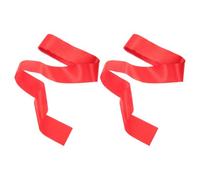 WRITWAA Lot de 2 sangles de finition pour la course à pied - Ruban de satin rouge haute visibilité - 8 m x 5 cm pour les marathons et les courses en extérieur