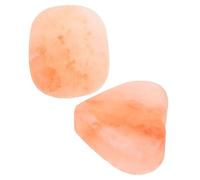 WRITWAA Lot de 2 Savons au Sel Naturel de L'himalaya pour Massage de Cœur et Ovale, Savonnette Corps Exfoliant, Protection Hydratante sans Parfum Visage