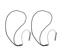 WRITWAA Lot de 2 sifflets de sécurité 120 avec Cordon - Petits sifflets d'urgence en Titane pour la Survie en extérieur, Le Sport, la randonnée et Le Dressage d'animaux.