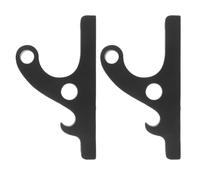 WRITWAA Lot de 2 supports muraux pour : support mural pour casque avec crochet pour clés, organisateur d'entrée en bambou pour casque, clés, épée, parapluie, équipement de vélo, vêtements et