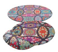 WRITWAA Lot de 2 Tapis de Souris avec Repose-Poignet en Silicone et Mousse à Mémoire Antidérapants Dimensions 250X225X23 MM et 20X20X3 MM Support Ergonomique pour Bureau et Maison